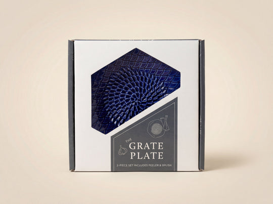 Ceramic Grating Plate (Includes Garlic Peeler & Brush)