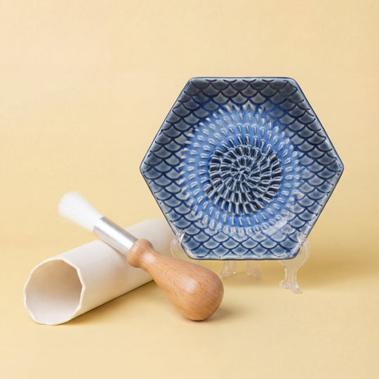 handmade ceramic ginger grater dish garlic great plate