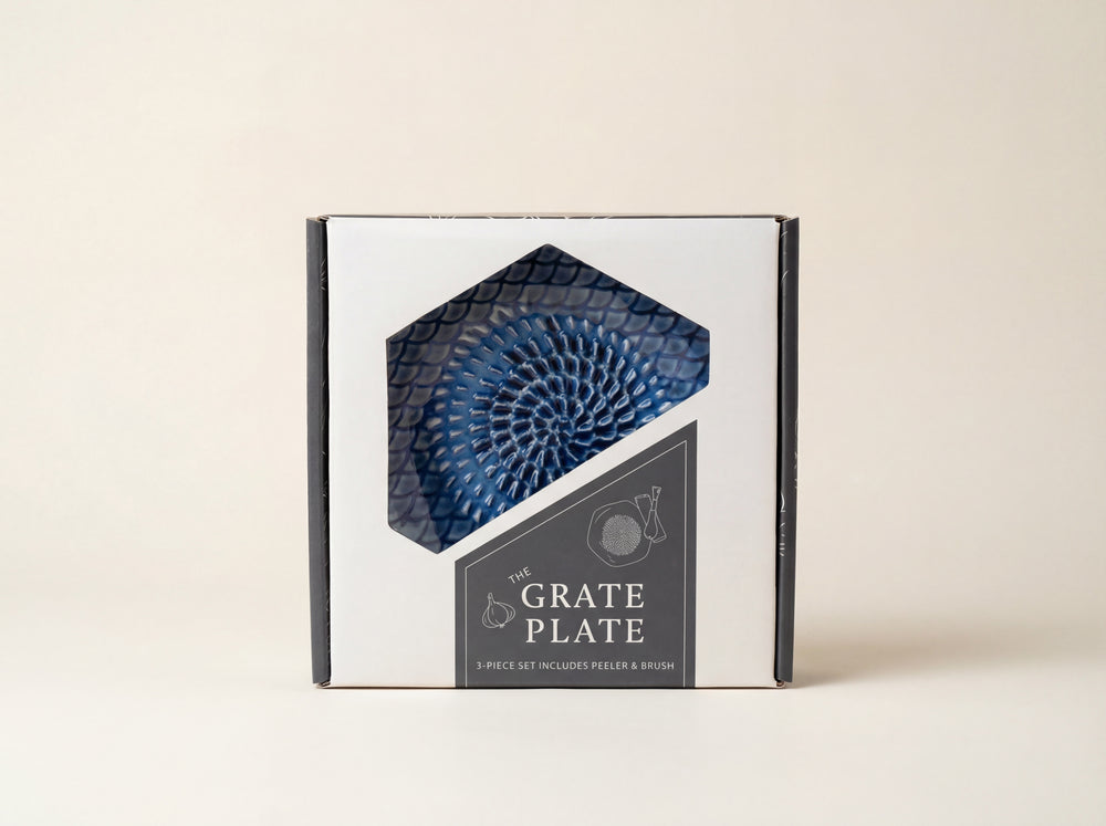 Ceramic Grating Plate (Includes Garlic Peeler & Brush)