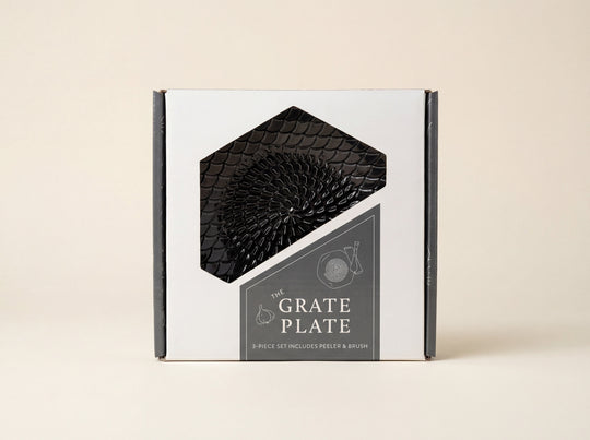 Ceramic Grating Plate (Includes Garlic Peeler & Brush)