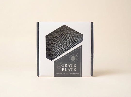 Ceramic Grating Plate (Includes Garlic Peeler & Brush)