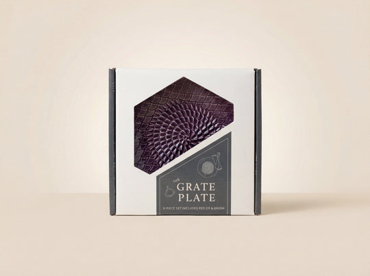 Ceramic Grating Plate (Includes Garlic Peeler & Brush)