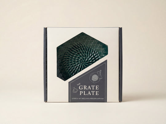 Ceramic Grating Plate (Includes Garlic Peeler & Brush)