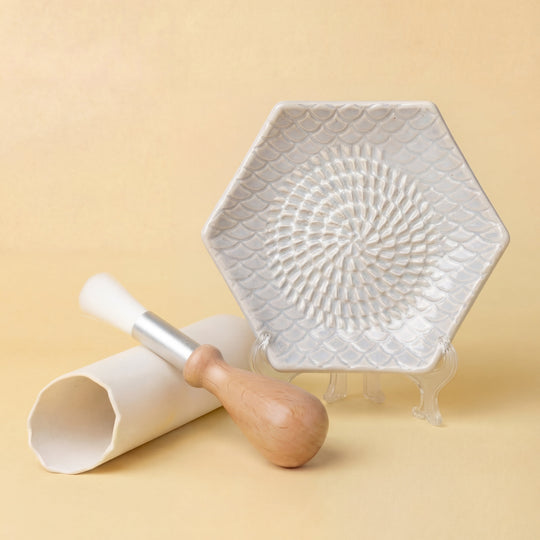 ceramic garlic grater dish great plate ginger