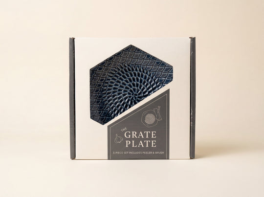 Ceramic Grating Plate (Includes Garlic Peeler & Brush)