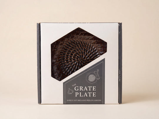 Ceramic Grating Plate (Includes Garlic Peeler & Brush)